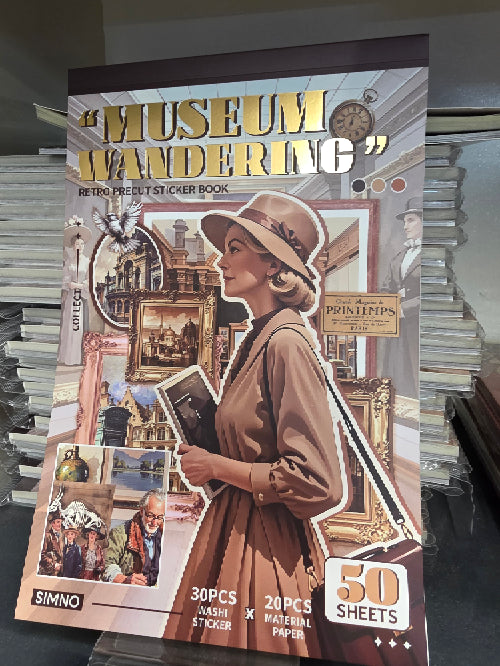 مجلة الملصقات الكبيرة museum wandering