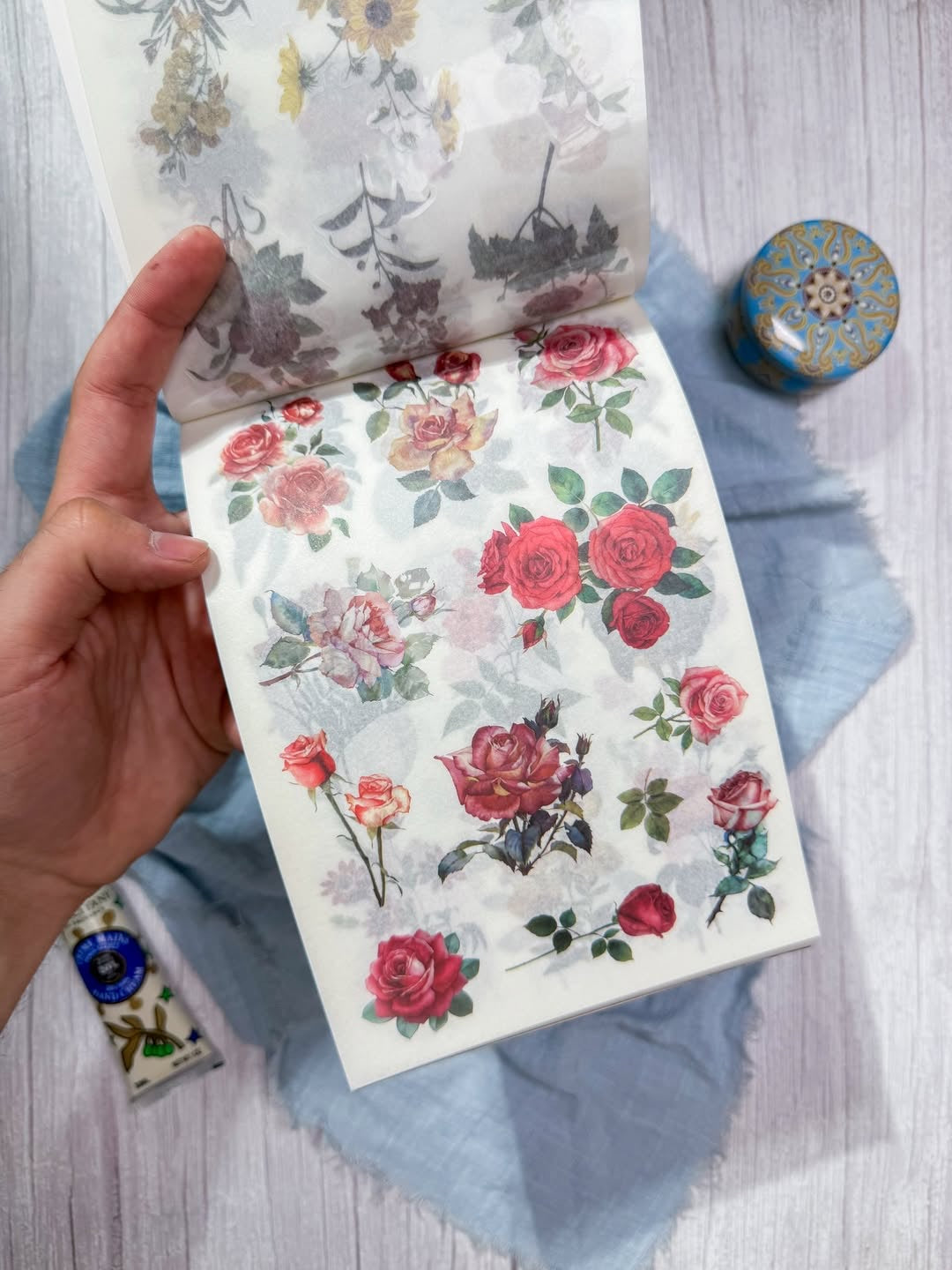 مجلة الملصقات الكبيرة blooming of flowers