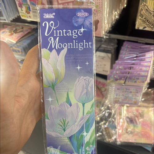 مجلة الملصقات الصغيرة vintage moonlight and