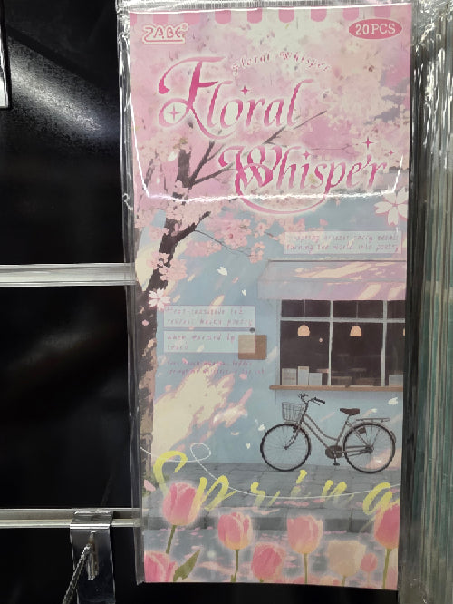 مجلة الملصقات floral whispers