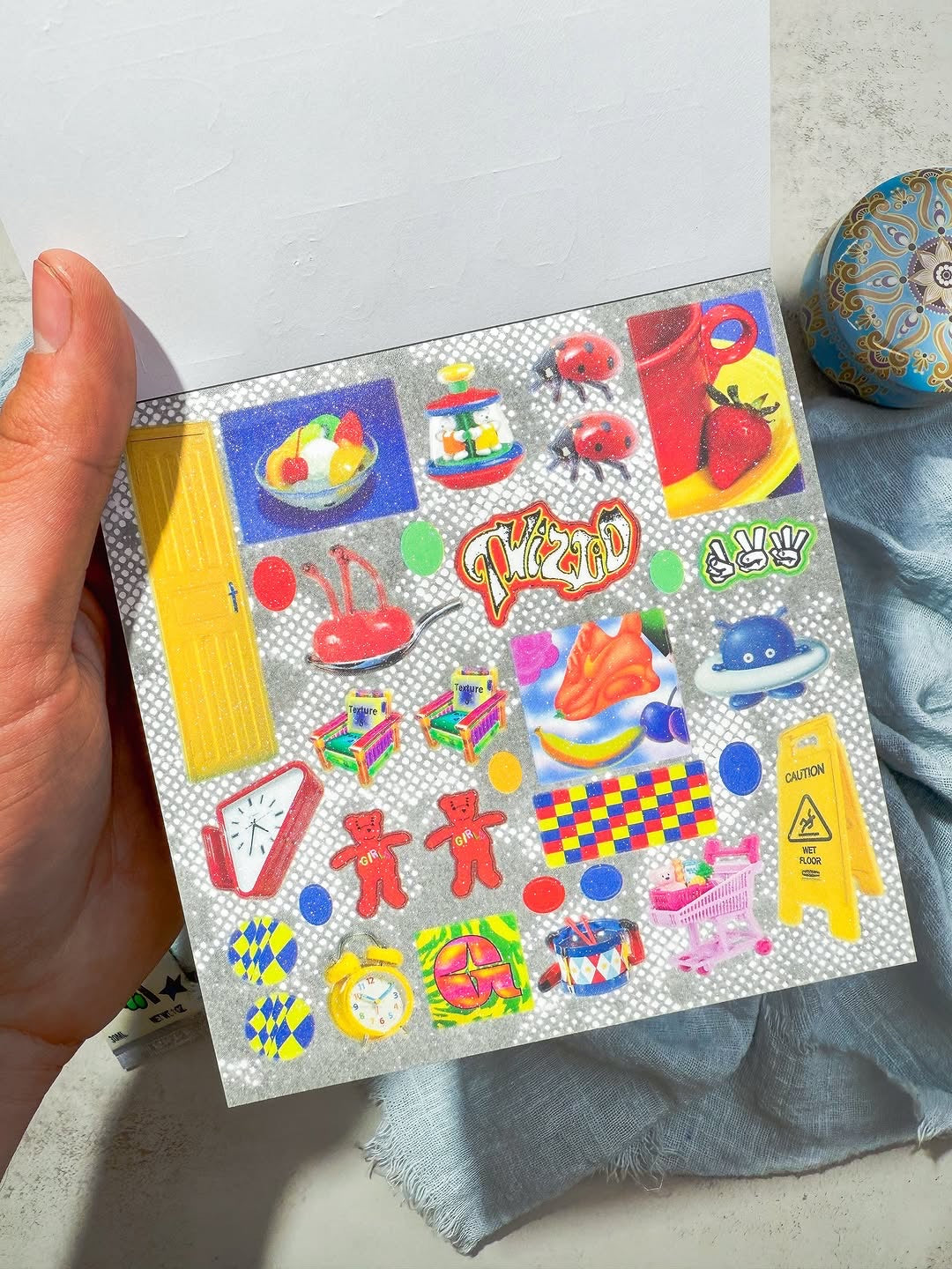 مجلة الملصقات الصغيرة نسخة colorful candy