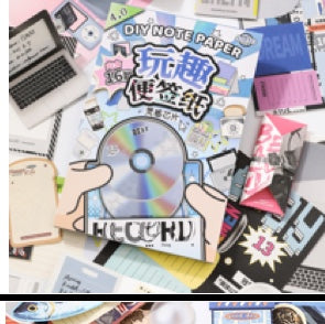Diy note paper blue