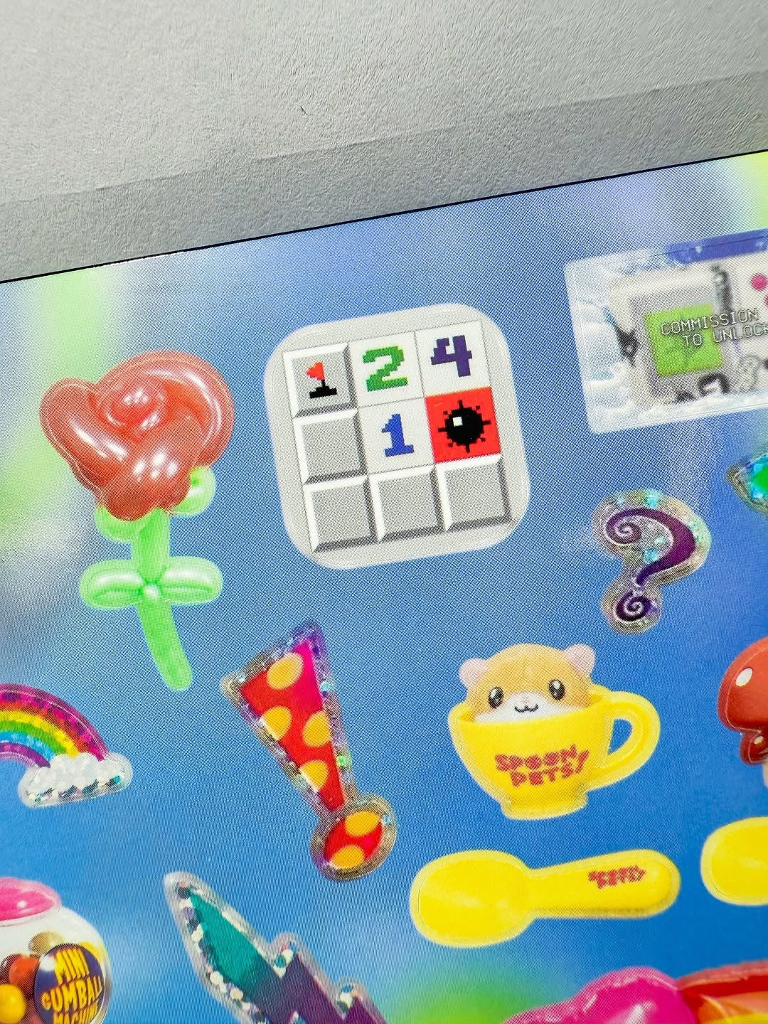 مجلة الملصقات الصغيرة نسخة colorful candy