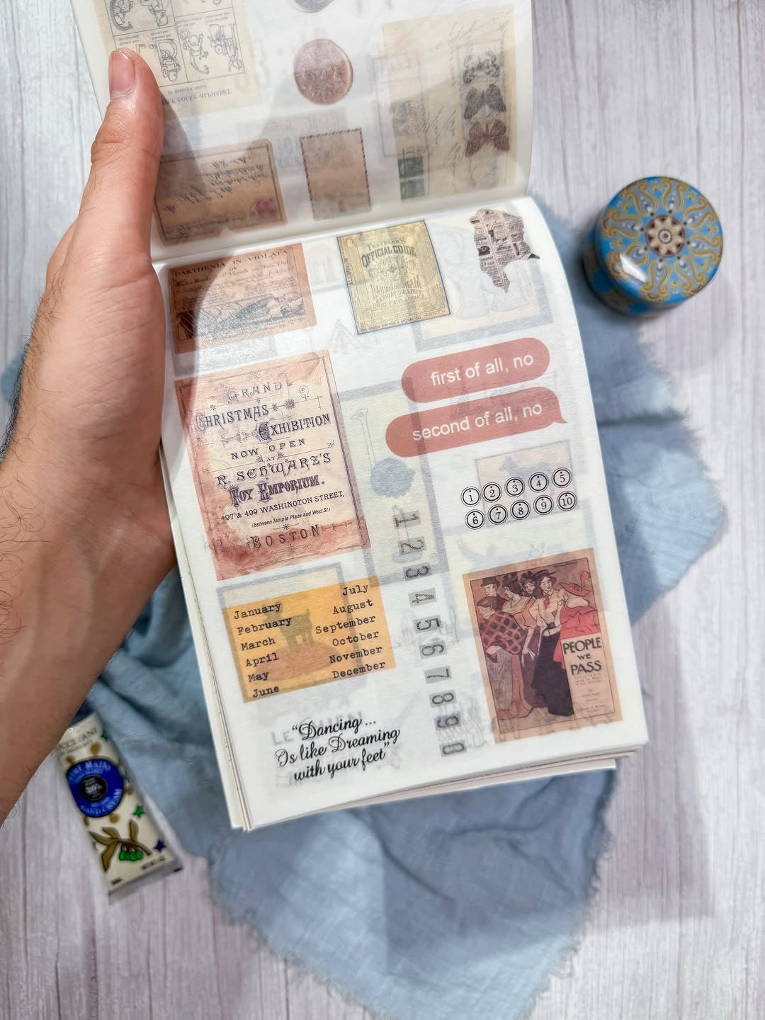 مجلة الملصقات الكبيرة the nice old time