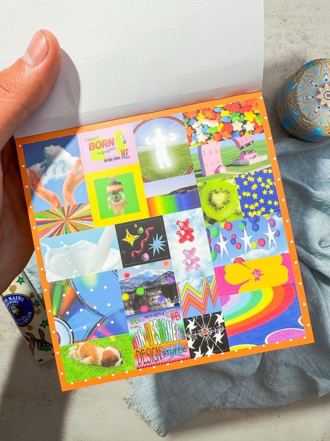 مجلة الملصقات الصغيرة نسخة colorful candy