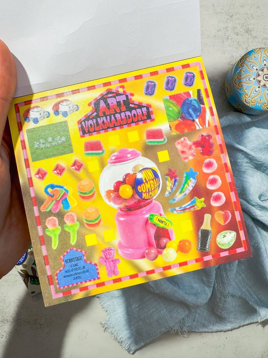 مجلة الملصقات الصغيرة نسخة colorful candy