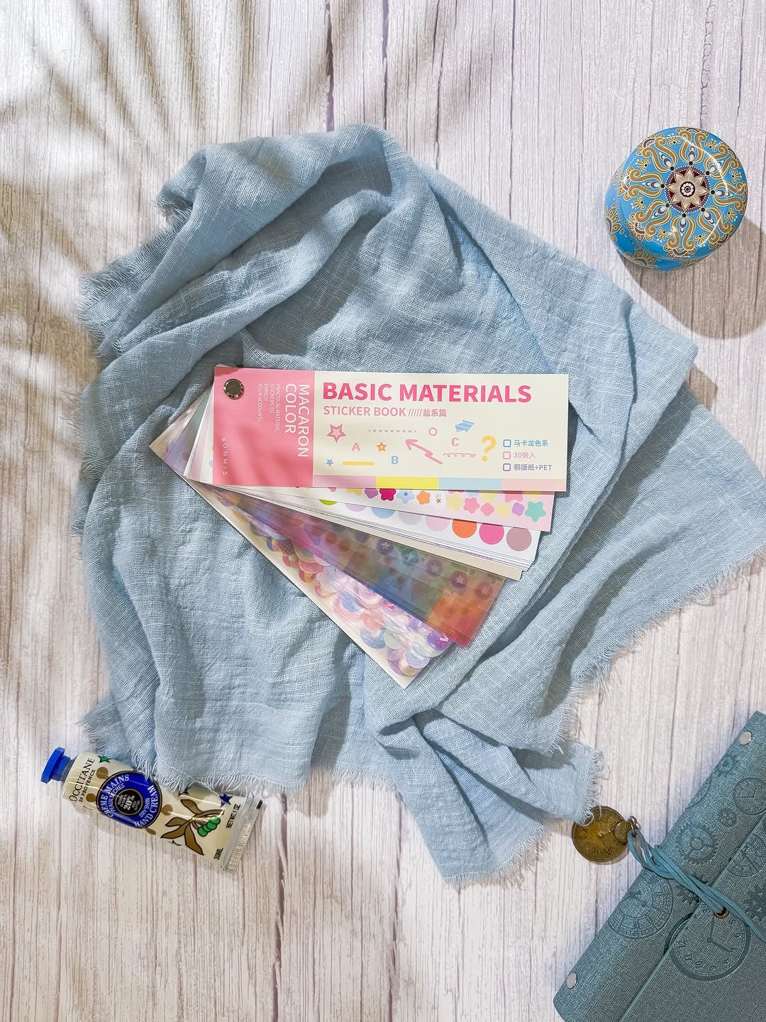 دفتر ملصقات basic material pink