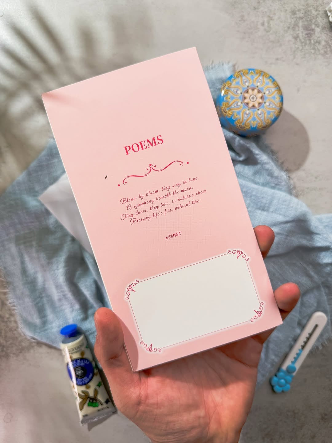 كارد معايدة بوكيه 3D pink