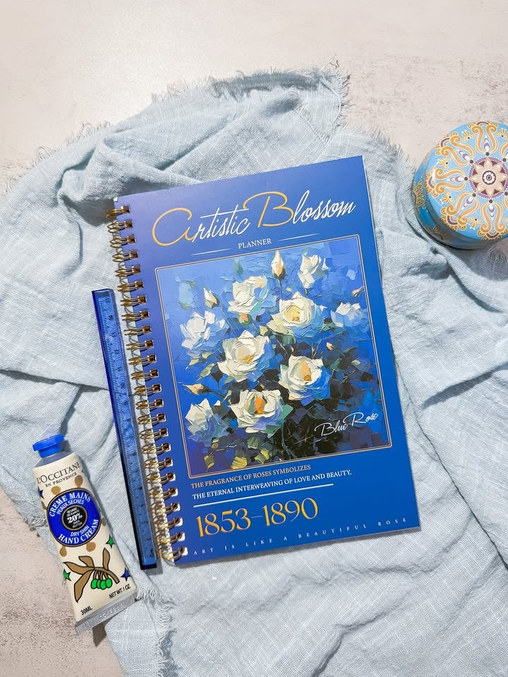 دفتر planner artistic blossom blue