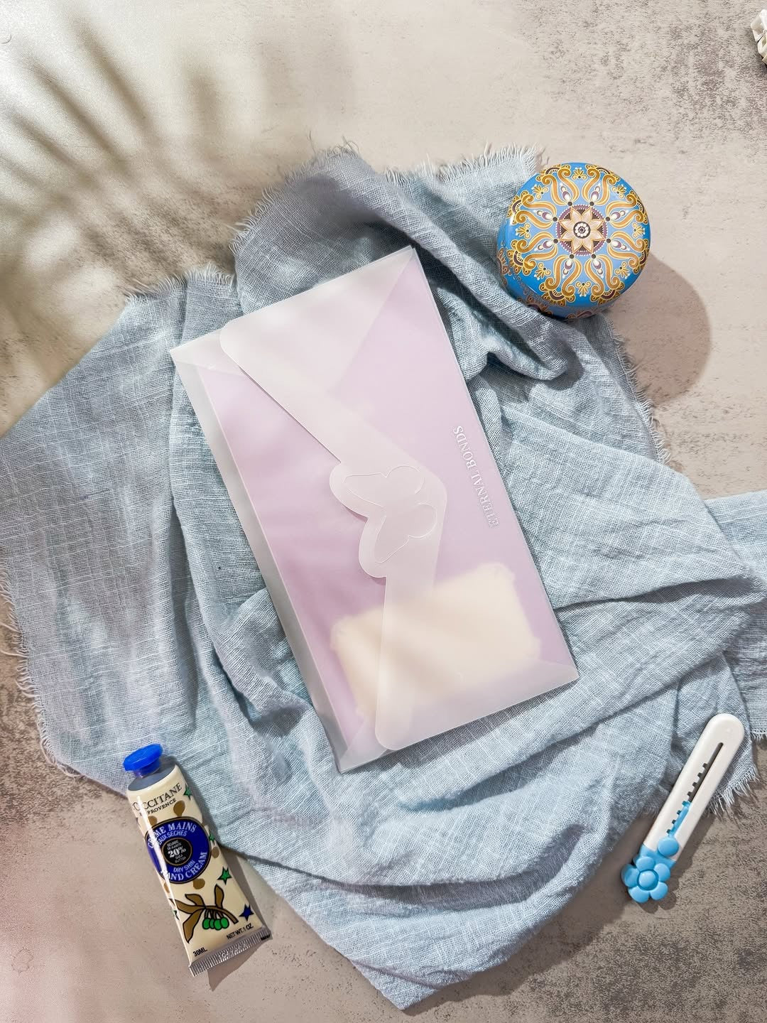 كارد معايدة بوكيه 3D purple