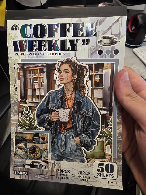 مجلة الملصقات الكبيرة coffee weekly