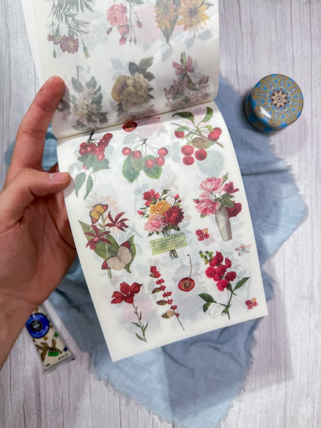 مجلة الملصقات الكبيرة blooming of flowers