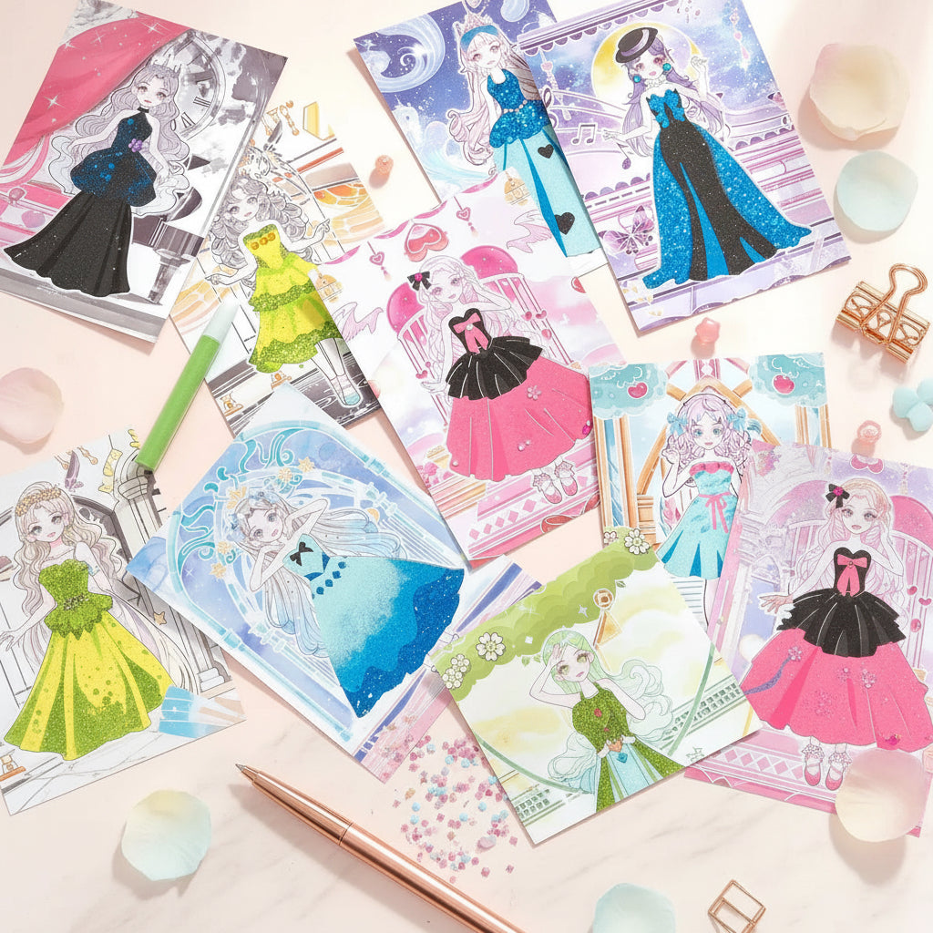 فن التزيين بالرمل Fashion pink