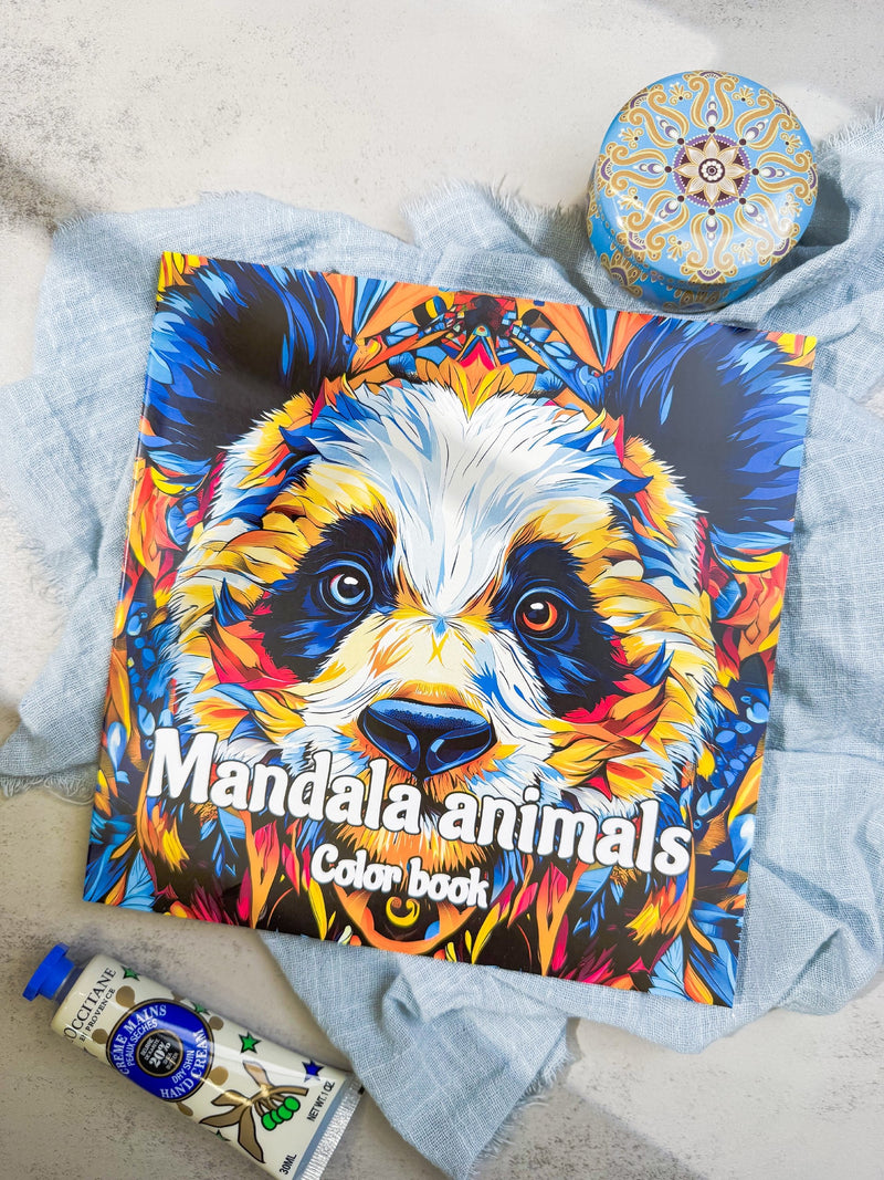 دفتر تلوين mandala animals