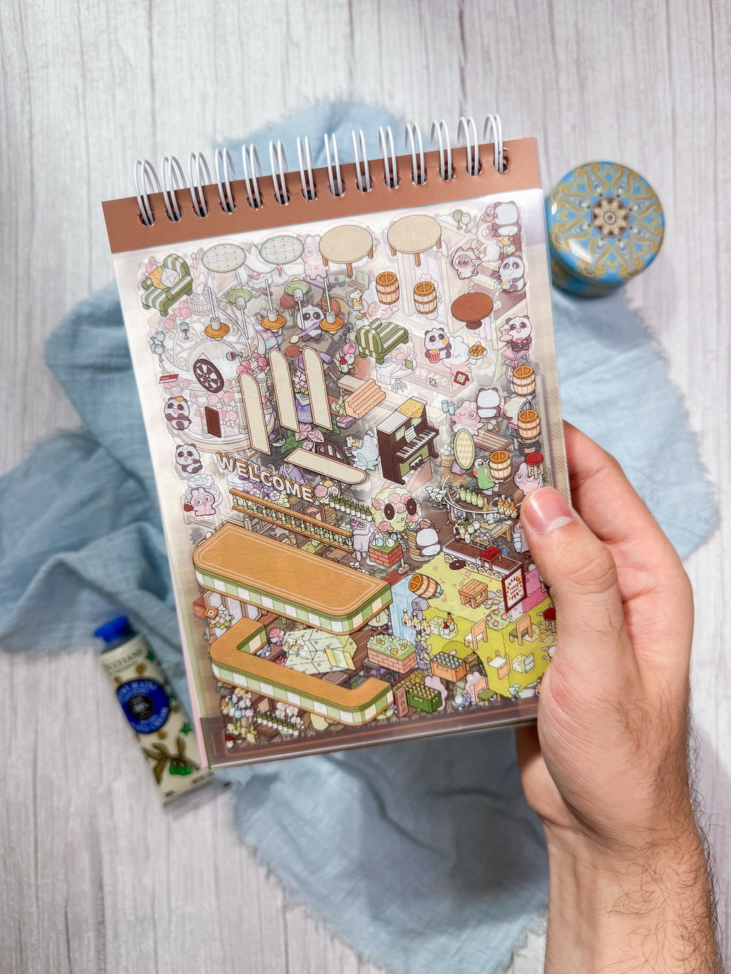 دفتر التركيب البنفسجي