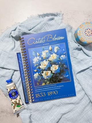 دفتر planner artistic blossom blue
