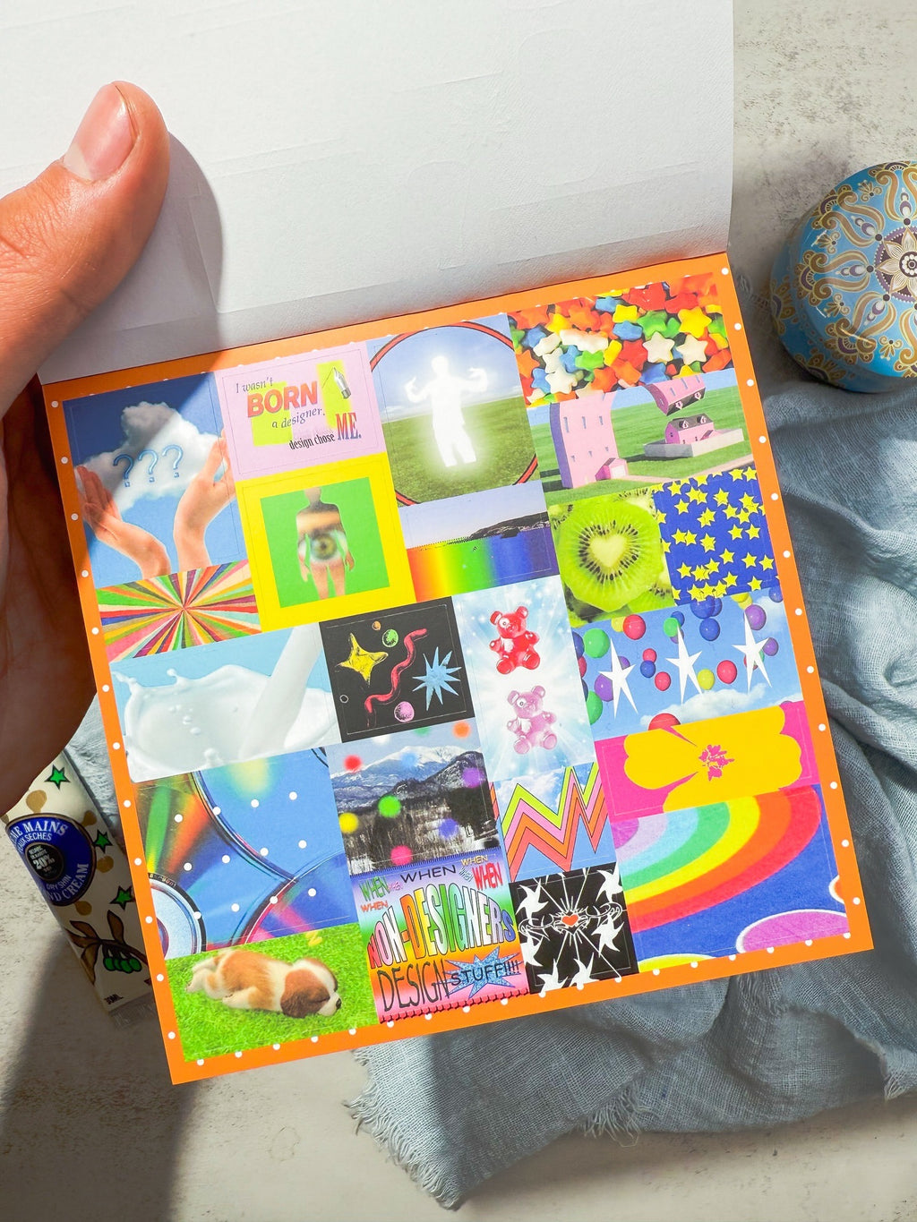 مجلة الملصقات الصغيرة نسخة colorful candy