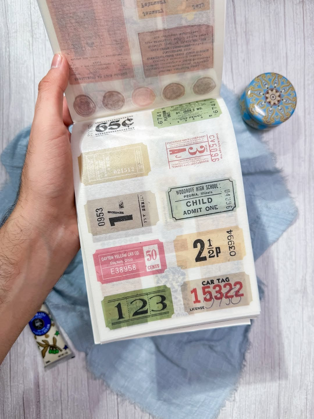 مجلة الملصقات الكبيرة the nice old time