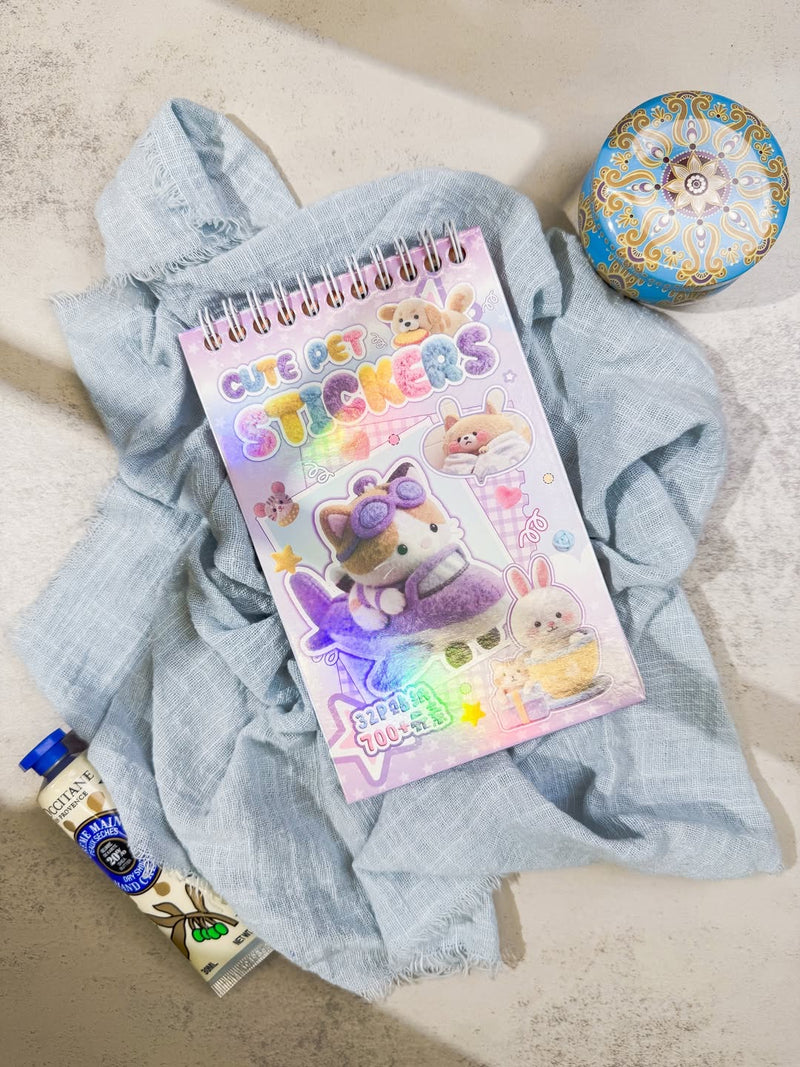 دفتر ملصقات pet purple