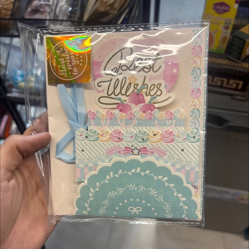 كرت معايدة عيد ميلاد ازرق