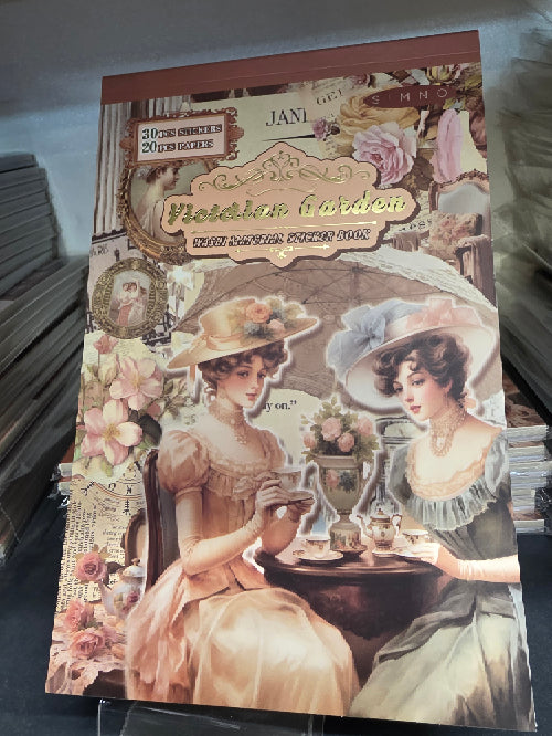 مجلة الملصقات الكبيرة victorian garden