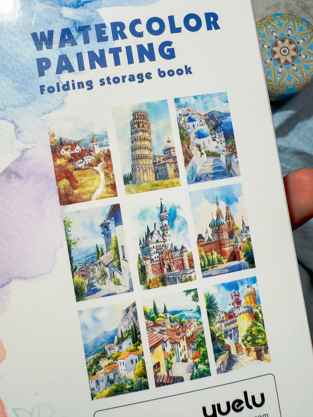 Watercoloring painting the mediterranean