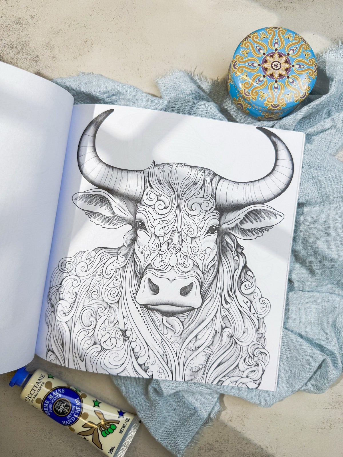 دفتر تلوين mandala animals