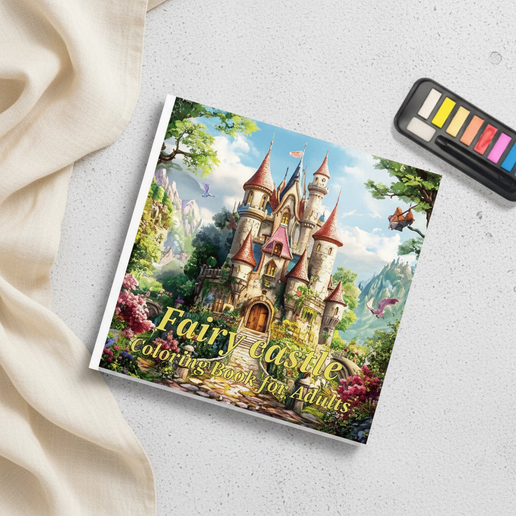 دفتر تلوين fairy castle