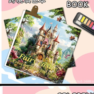 دفتر تلوين fairy castle