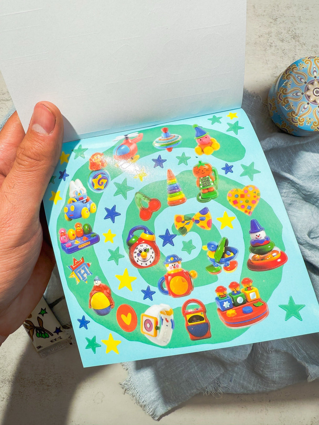 مجلة الملصقات الصغيرة نسخة colorful candy