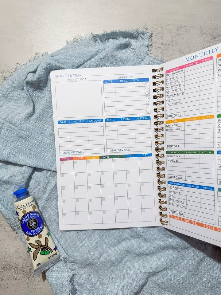 دفتر planner artistic blossom blue