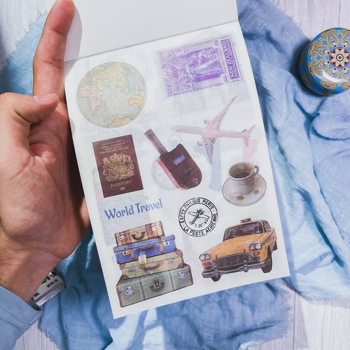 مجلة الملصقات الكبيرة global travel