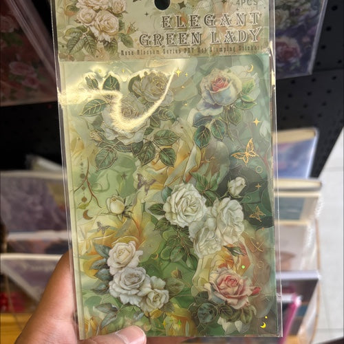 Elegant green lady