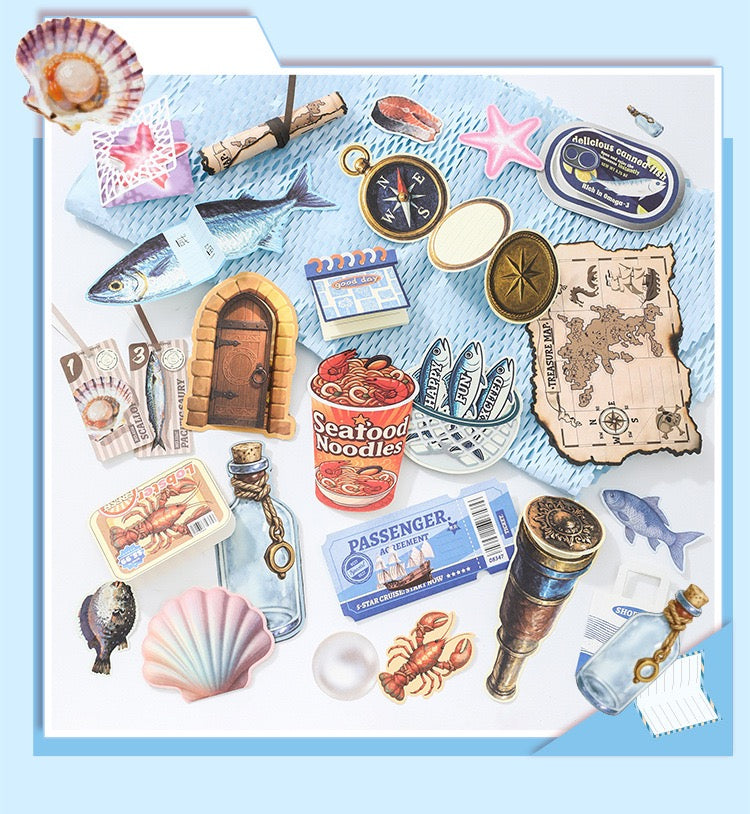 Diy note paper ocean diary