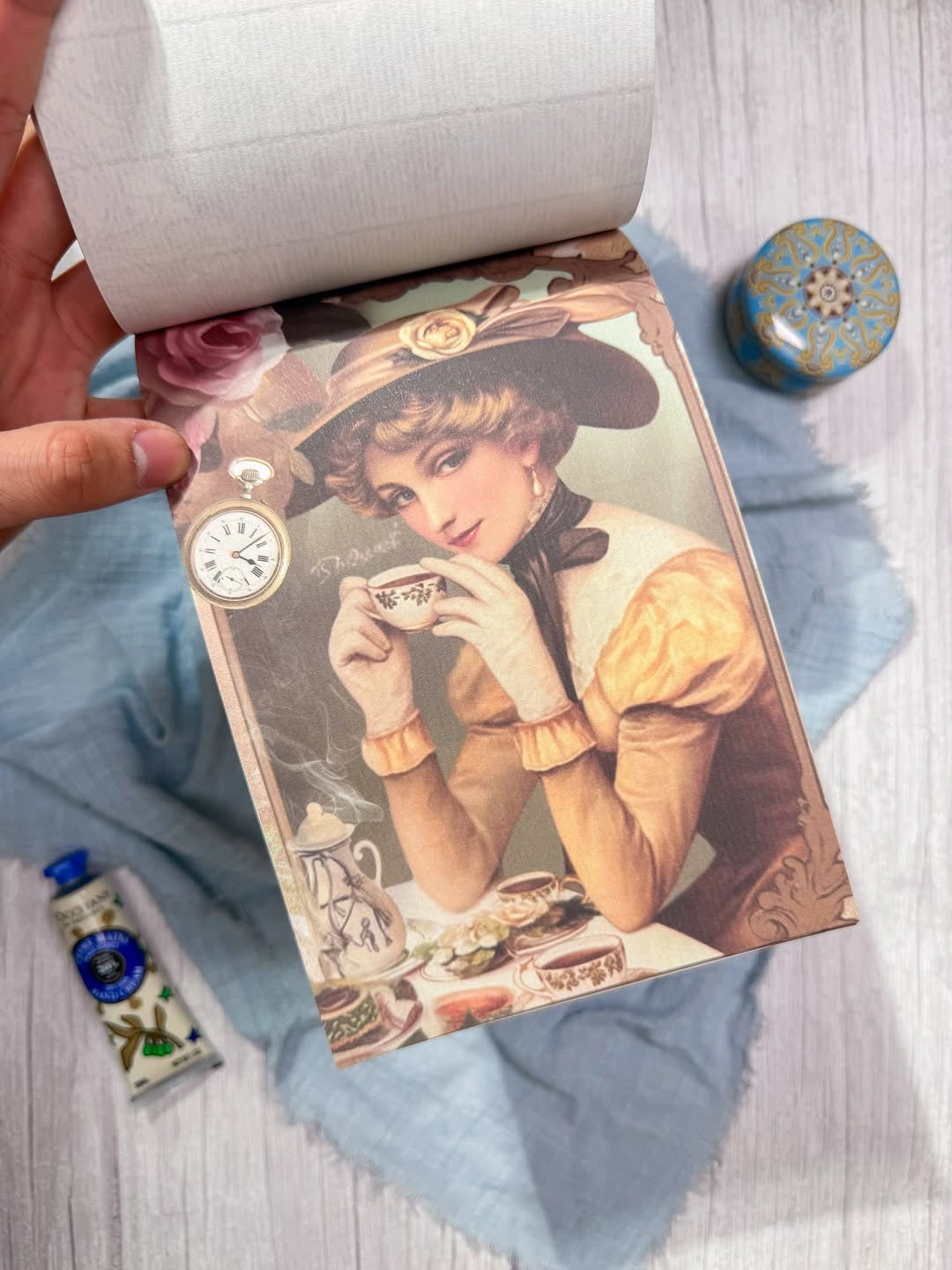 مجلة الملصقات الكبيرة الفكتورية victorian garden