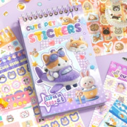 دفتر ملصقات pet purple