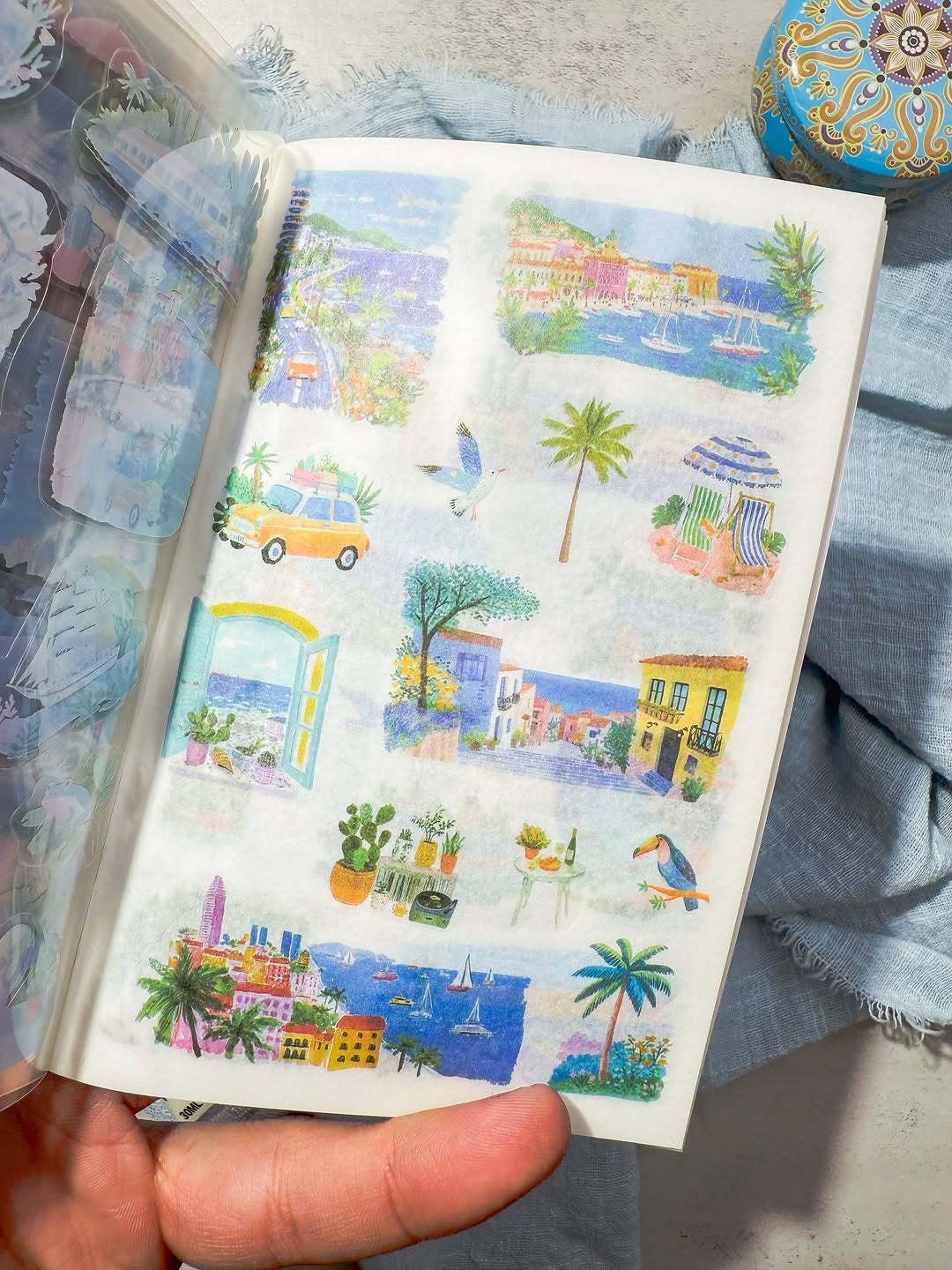 دفتر ملصقات Seabreeze knows summer