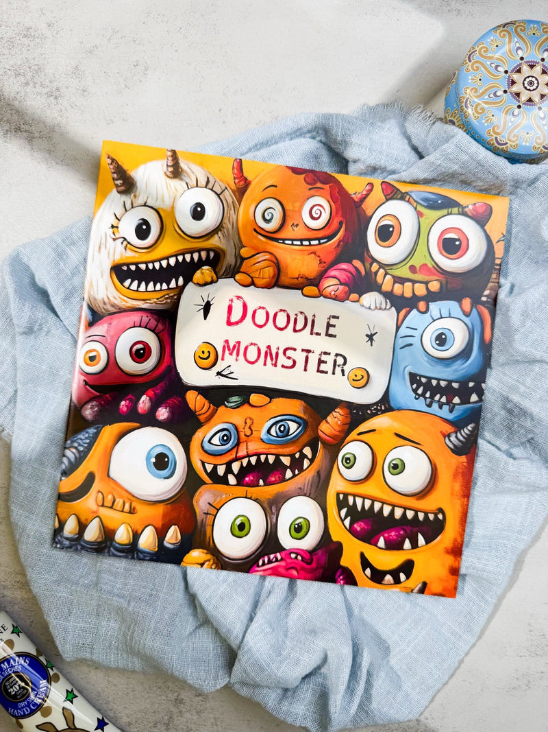 دفتر تلوين doodle monster