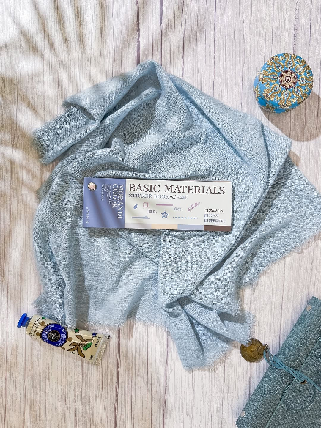 دفتر ملصقات basic material blue