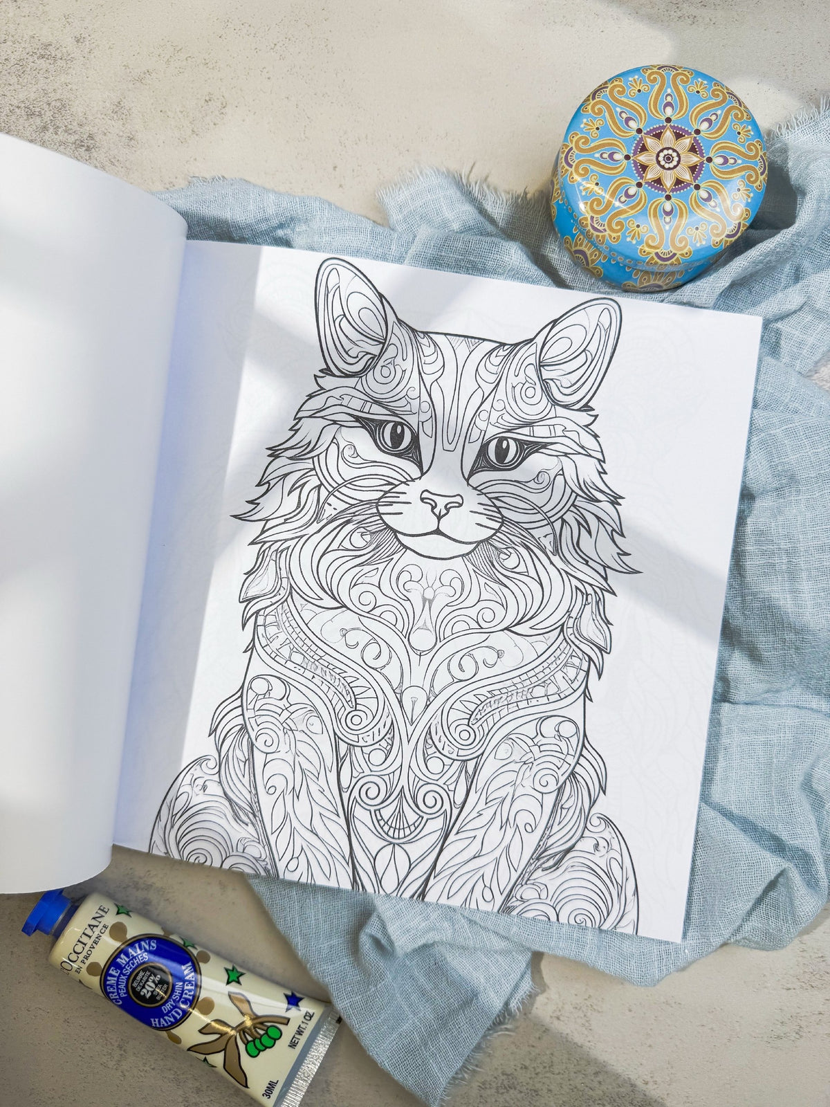 دفتر تلوين mandala animals