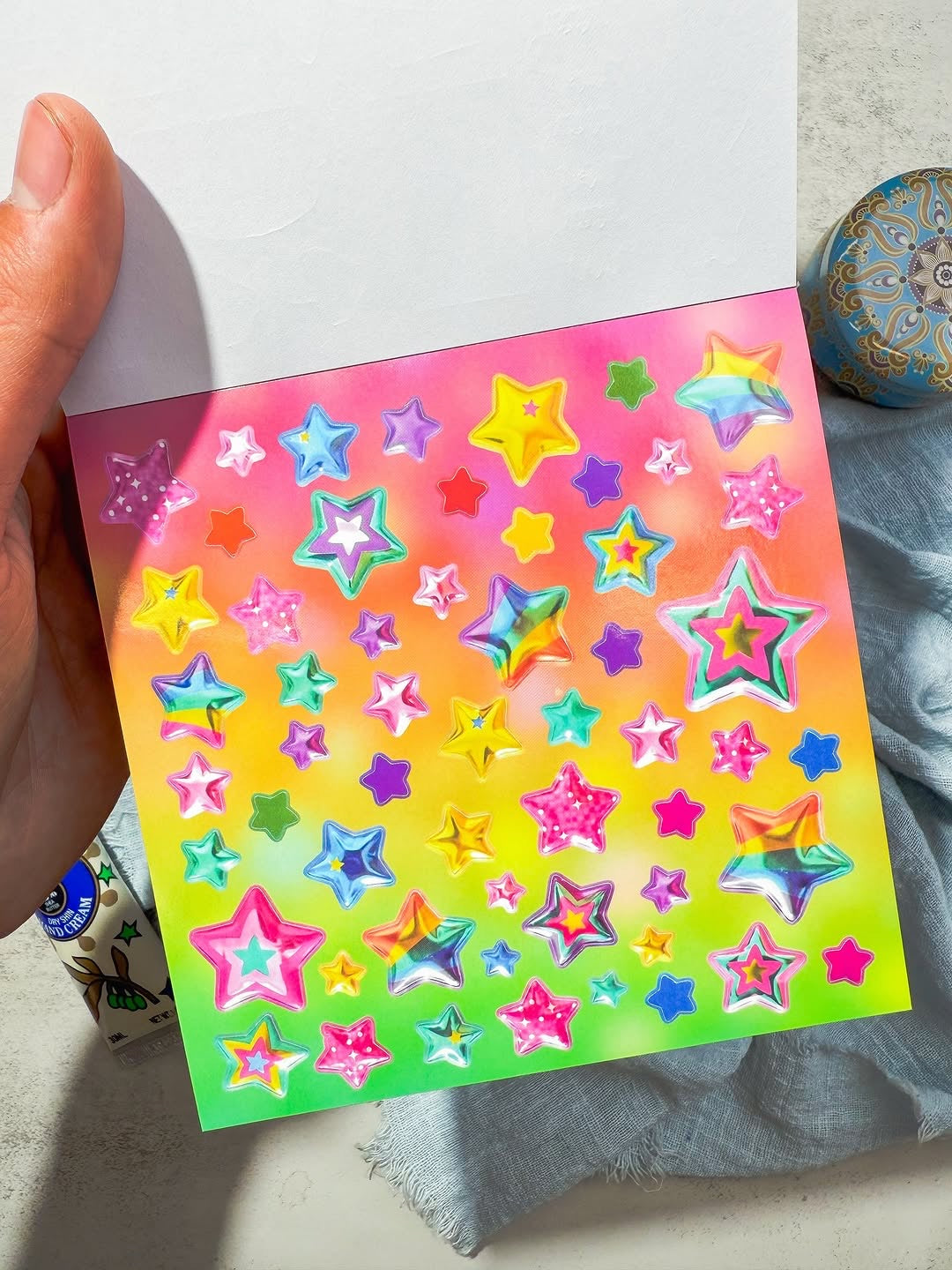مجلة الملصقات الصغيرة نسخة colorful candy