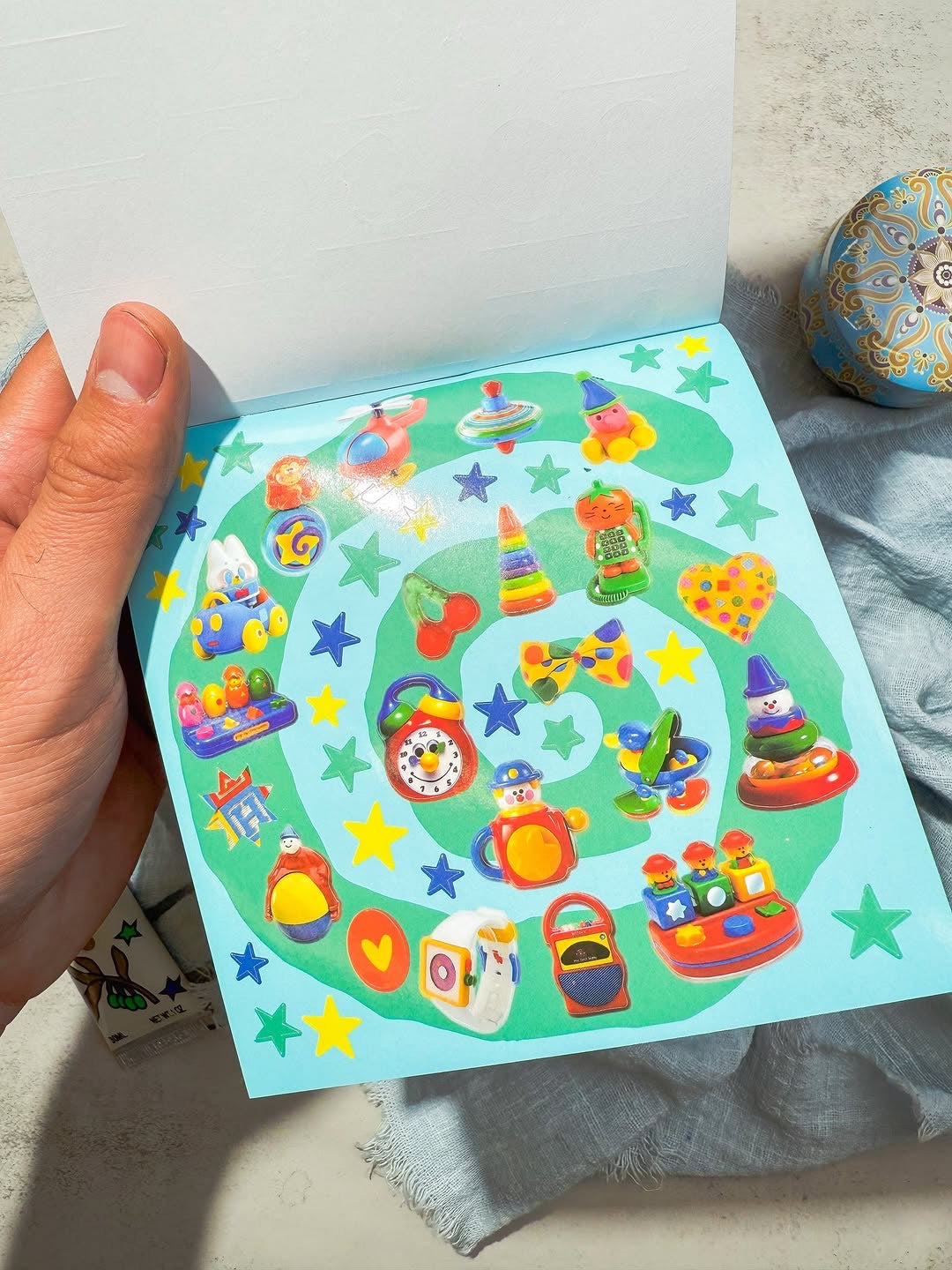 مجلة الملصقات الصغيرة نسخة colorful candy