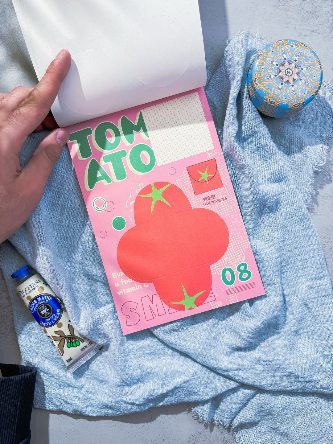 Diy note paper pink