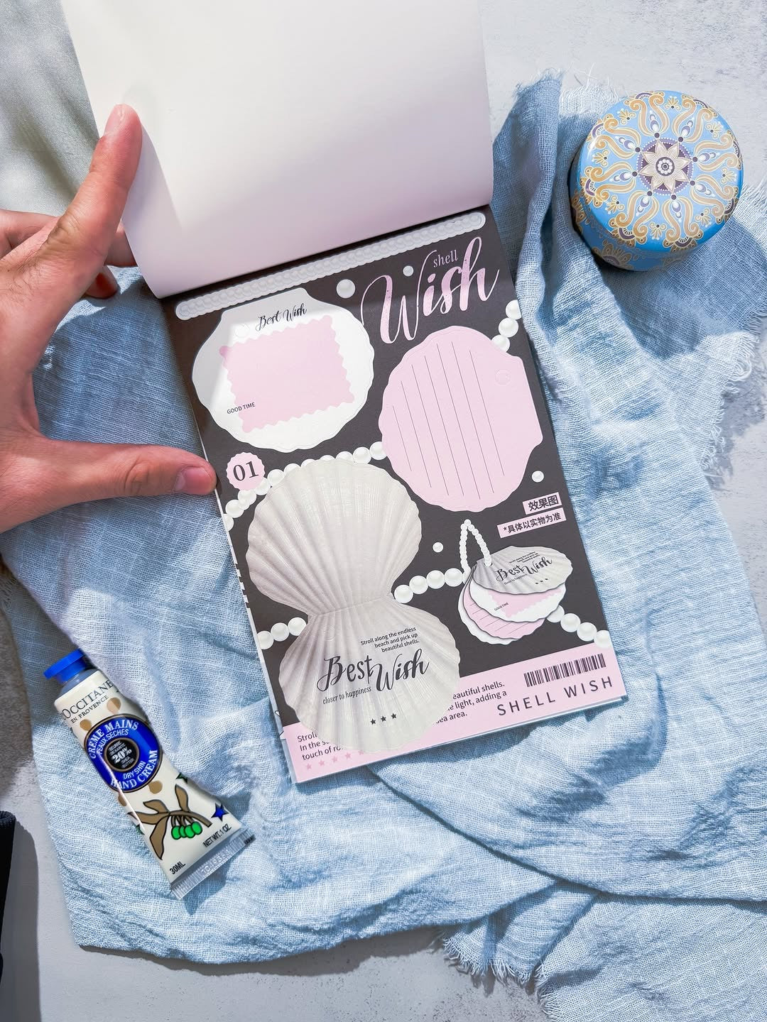 Diy note paper pink