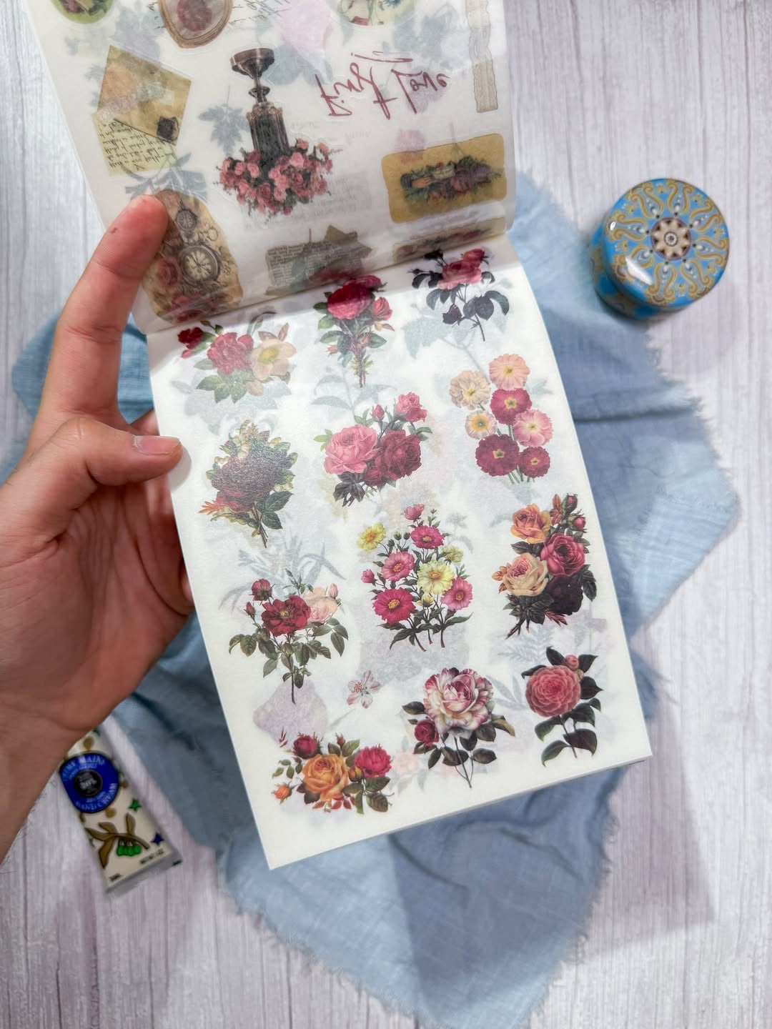 مجلة الملصقات الكبيرة blooming of flowers