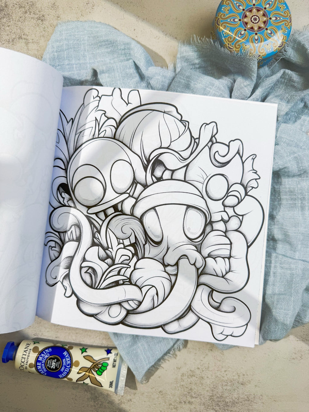 دفتر تلوين doodle monster