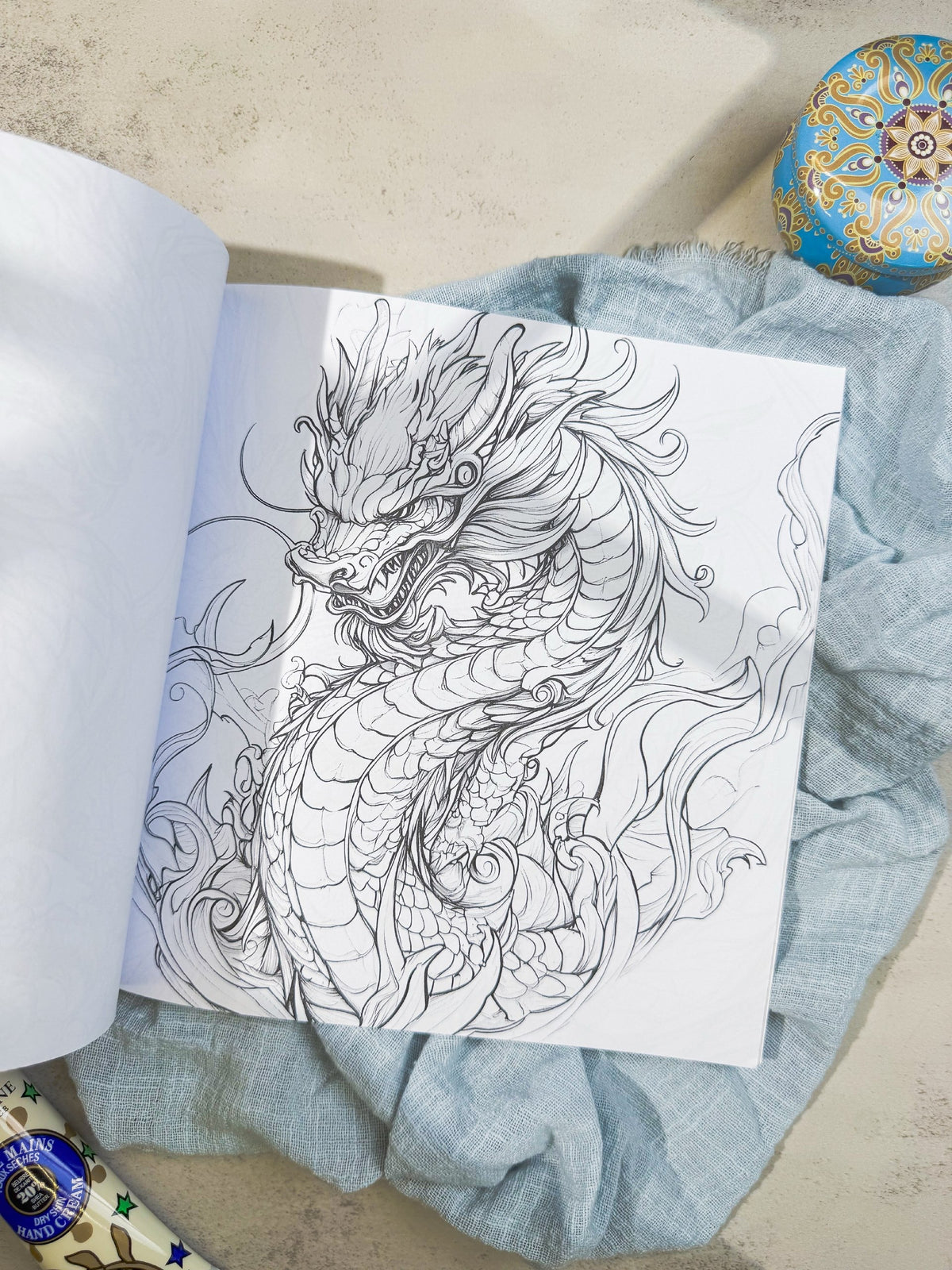 دفتر تلوين dragon