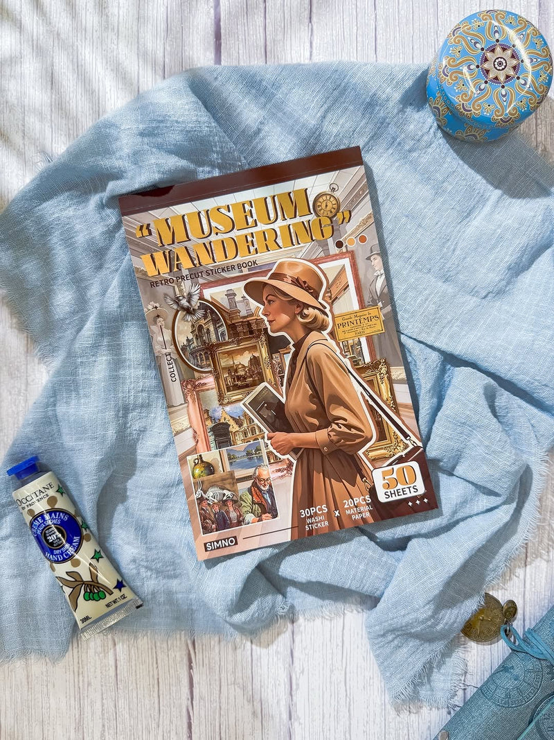 مجلة الملصقات الكبيرة museum wandering
