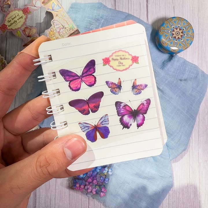 صندوق مئة ملصق The land of butterfly wings