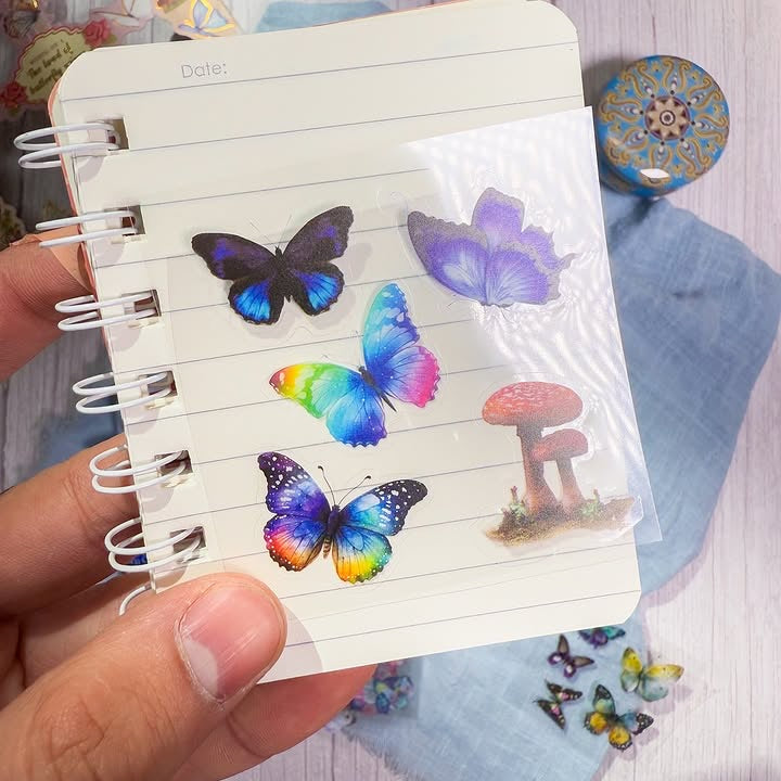 صندوق مئة ملصق The land of butterfly wings